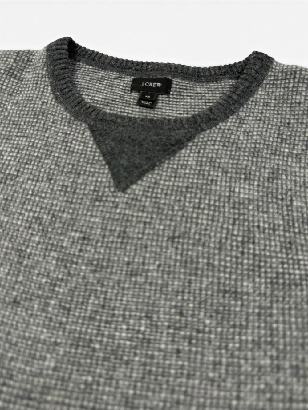 J.Crew Men's Lamb’s Wool Waffle Knit Crewneck Sweater Medium